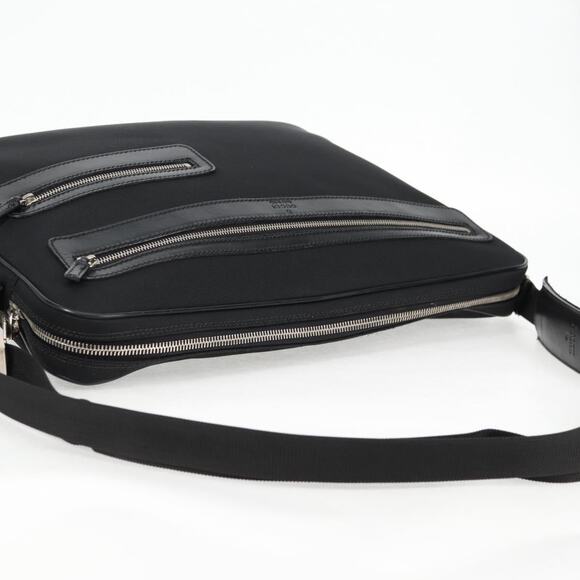 GUCCI Shoulder Bag Nylon Black Silver - Picture 6 of 13
